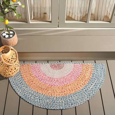 Korin Woven Performance Machine Washable Performance Chevron Indoor/Outdoor Area Rug