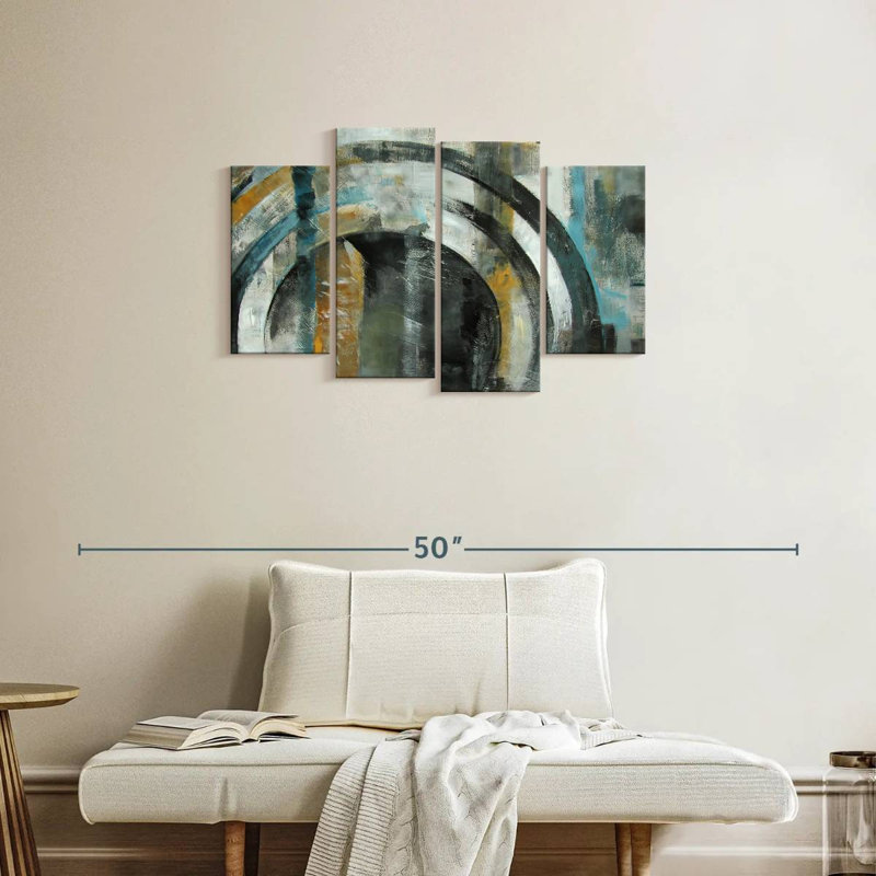 Avery Abstract Circle, 22" H x 36" W