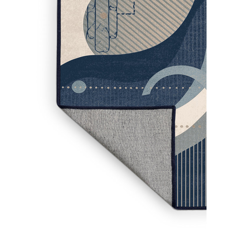 Tapis gris moderne lavable à la machine Oweda Maracas, 4 x 6