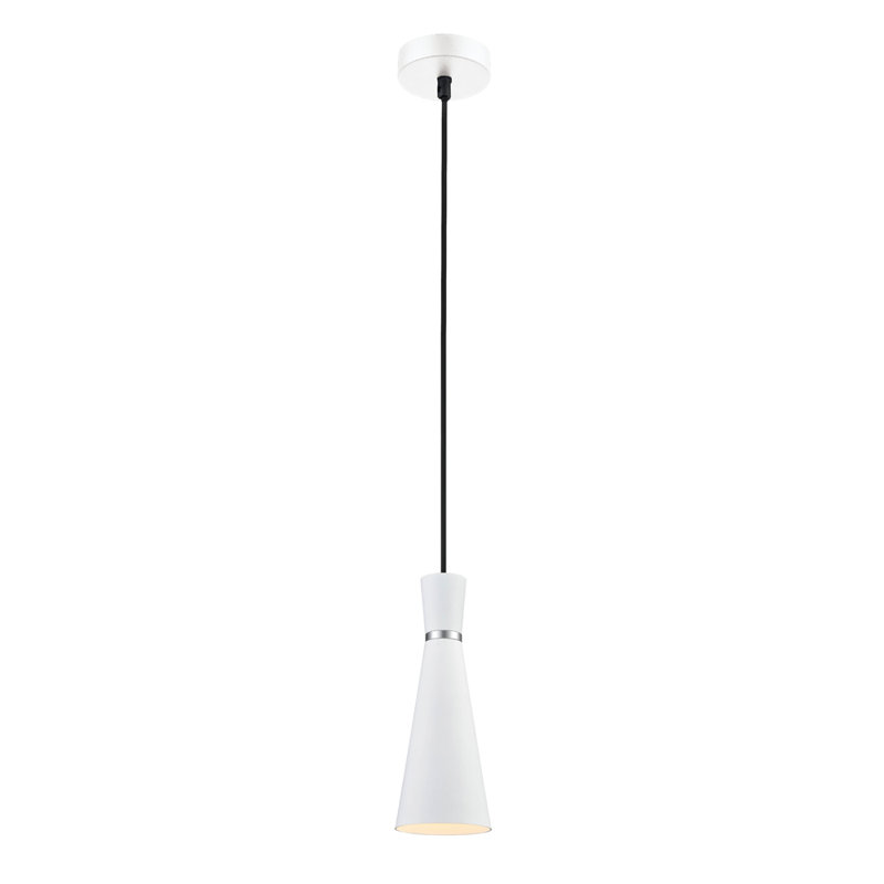 Kyler 1 - Light Cone Pendant, White