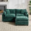 Schmucker L Shaped Modular Sectional Sofa, Oversized Cloud Couch With Ottoman-1139157665-1138943905