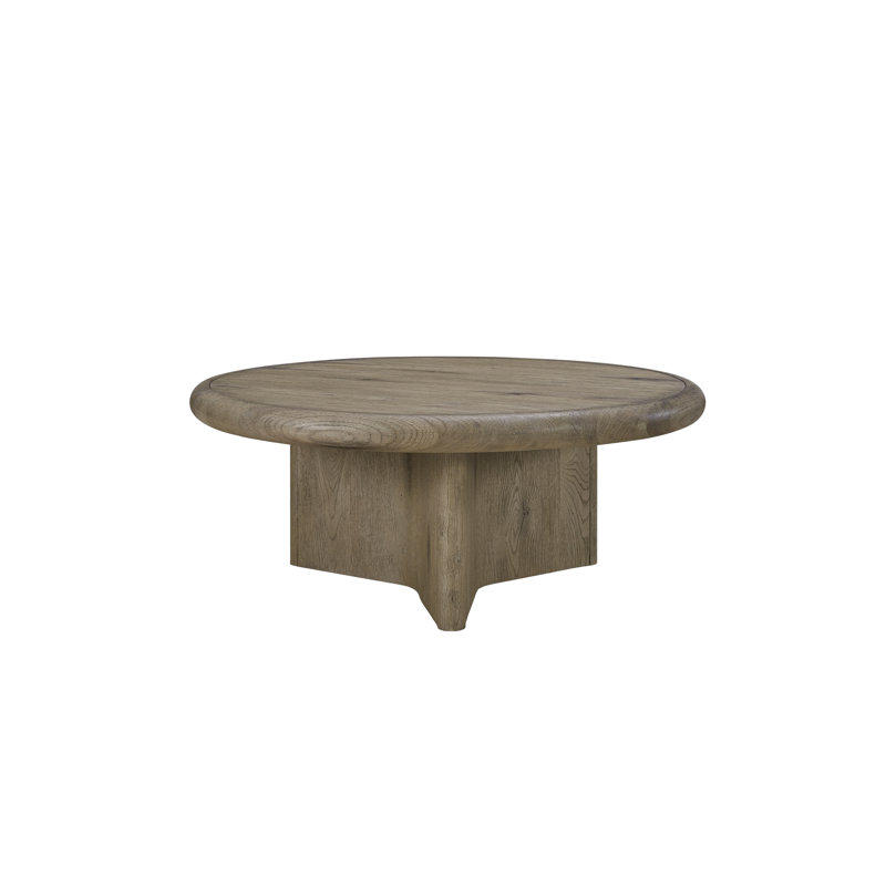 Zina Round Cocktail Table – English Knotty Oak