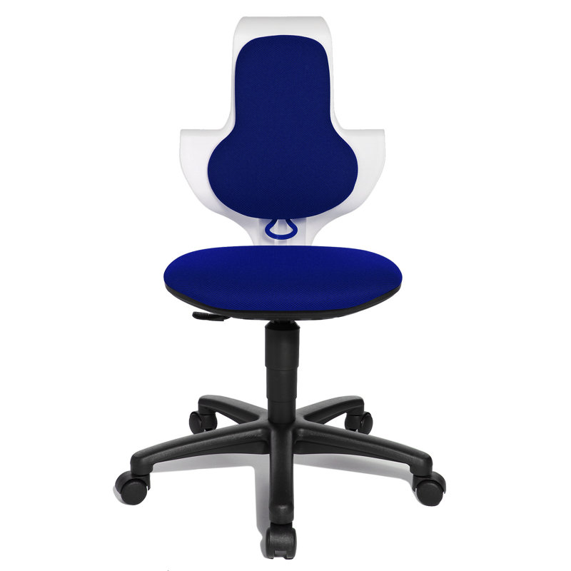 Office Chair, Blue/White