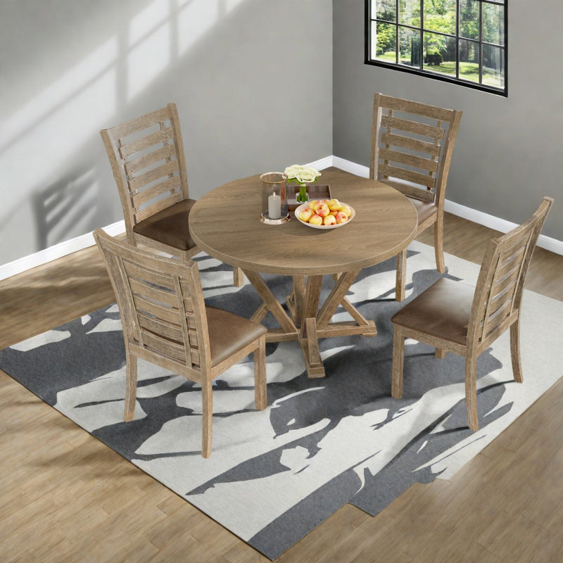 Ensemble de table de salle à manger (doit inclure la table et la chaise), ensemble de cuisine rustique en bois massif