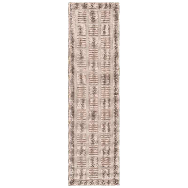 Natura Hand Woven Wool; Cotton; Recycled P.E.T Solid Color Indoor Rug, Runner 2'3" x 8'