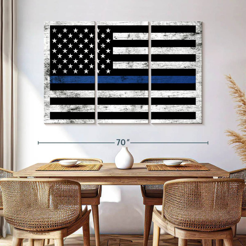 Lelar Police Support Flag, 42" H x 65" W