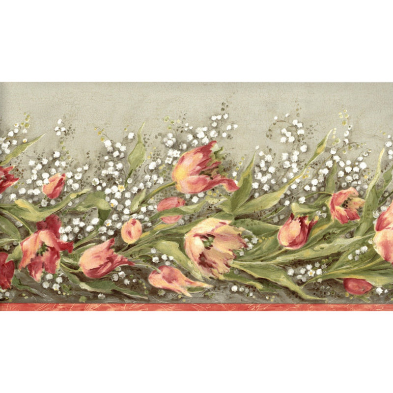 Meryn, tulipes et bordure du muguet