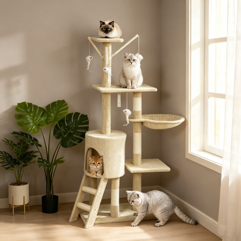 134 cm H Cat Tree / Condo