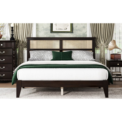 Tête de lit grand lit en bois - qualité fabriquée avec des tons de couleur captivants