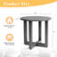 Table d'appoint de patio ronde en métal-648262397