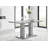 Eubanks High Gloss Double Pillar Dining Table Set with 6 Luxury Faux Leather Dining Chairs-1649668269-1649668271