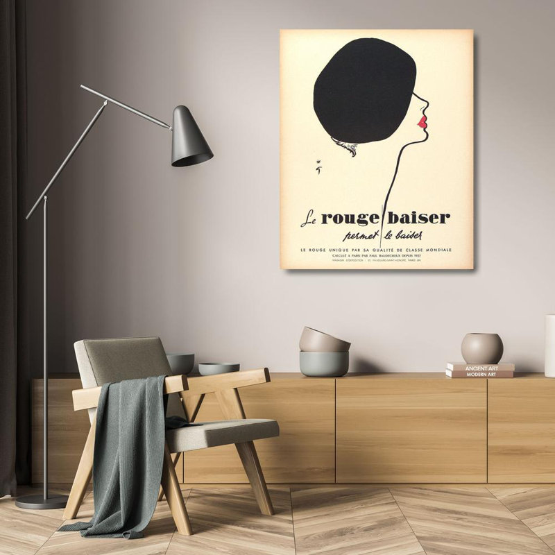 Art sur toile tendue avec trinité Trinx Vintage Apple Collection: Le Rouge Baiser