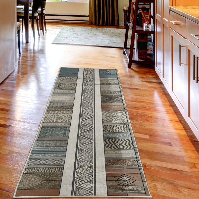 Machine Printed 229cm X 79cm Area Rug
