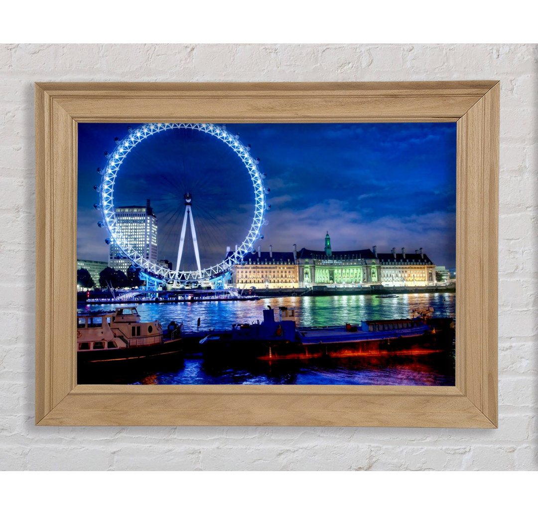 London-Eye Dusk - Druck