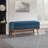 Boyu Polyester Blend Upholstered Storage Bench-2142374506