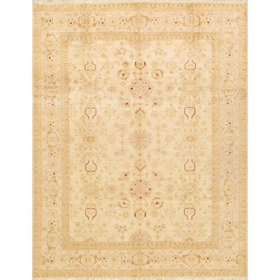 Canvello Bakhshayesh Collection Hand-Knotted Lamb's Wool Area Rug- 9'1" X 12'
