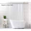 Doublure de rideau de douche transparente avec crochets et aimants en métal - Rideau de bain sans PVC hydrofuge avec œillets à roulement doux - Conception de cube d'eau 3D moderne pour l'intimité de la salle de bain