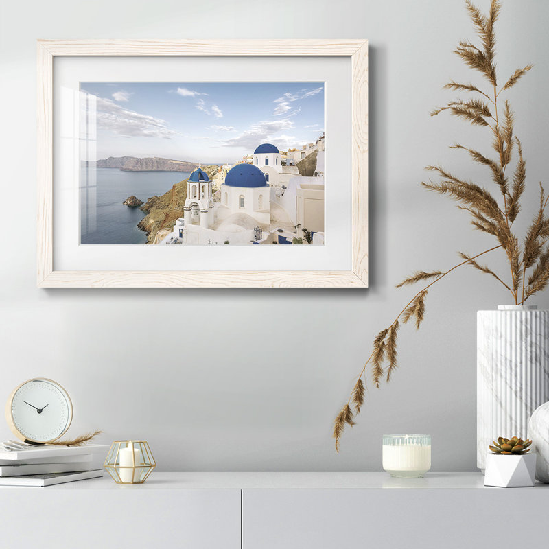 Santorini View, H 26 po x l 38 po x P 1,5 po, Blanc