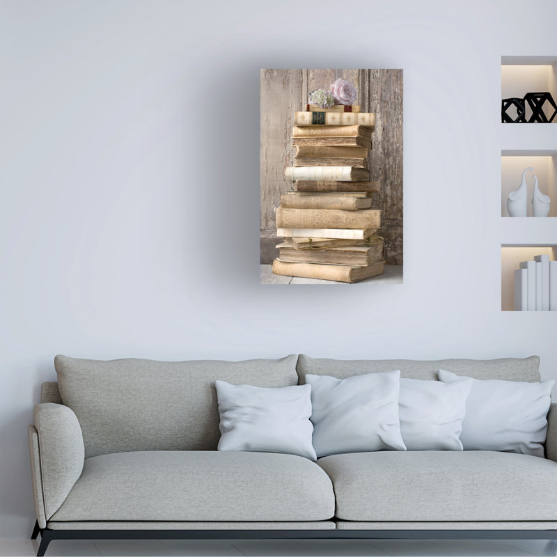 Art symétrique sur toile, livres I, H 32 po x l 22 po