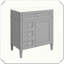 Meuble-lavabo moderne simple avec tiroirs supérieurs-217123690
