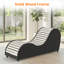 Chaise longue en velours gris foncé pour le yoga et la méditation-416946092