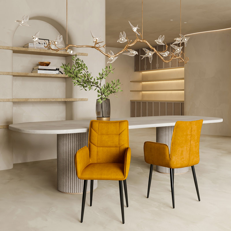 Chaises de salle à manger, Jaune