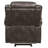 Simonis Brown Rolled Arm Glider Recliner