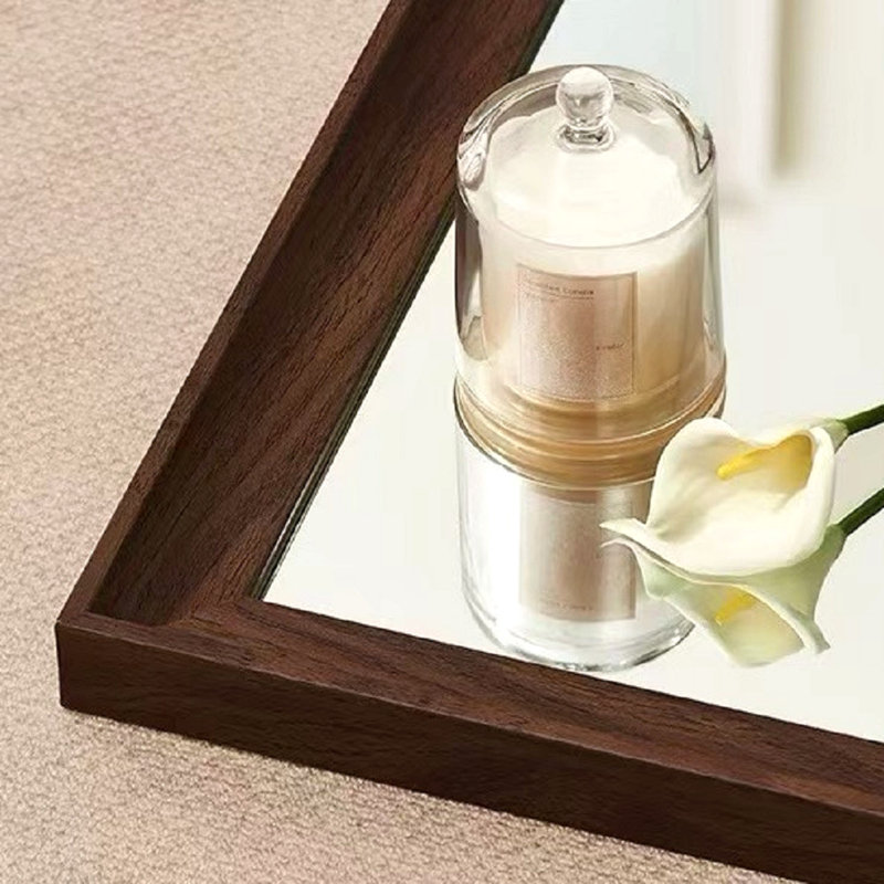 Miroir de plancher 70 po x 32 po avec structure en bois artificiel durable, conception élégante pour les chambres et les salons