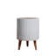 Porte-pot en céramique blanc mat George Oliver