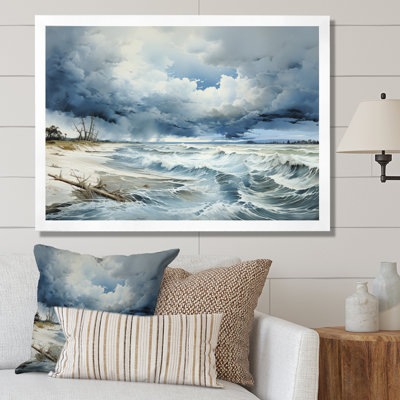 Tempestuous Storms Over The Ocean I - Storms Wall Art Decor