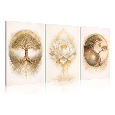 3 Piece Wrapped Canvas Wall Art