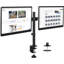 Mount-It! Full Motion Adjustable Dual Monitor Mount Fits 2 Computer Screens 17 - 32 in. with C-Clamp