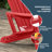 Outdoor Poly Adirondack Chair Set With Connecting Tray & Cup Holder-1226531865