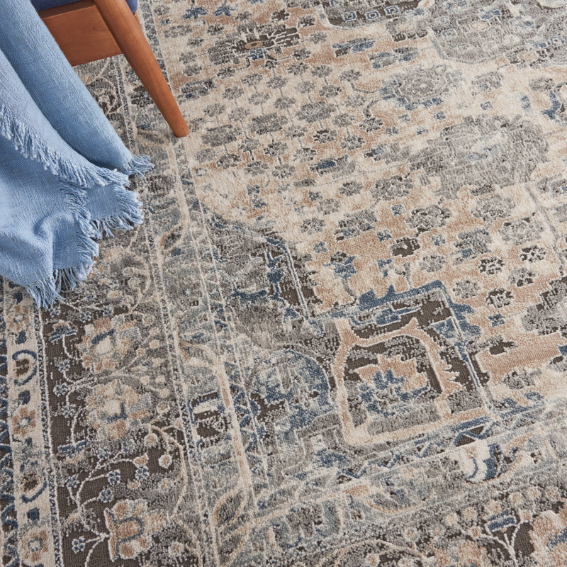 Minooka Oriental Indoor Rug, Rectangle 6'7" x 9'6"