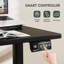 Table de coin électrique à hauteur ajustable en L à hauteur réglable de 63 po avec grand tapis de souris Nahriah pour les jeux à domicile-747697674