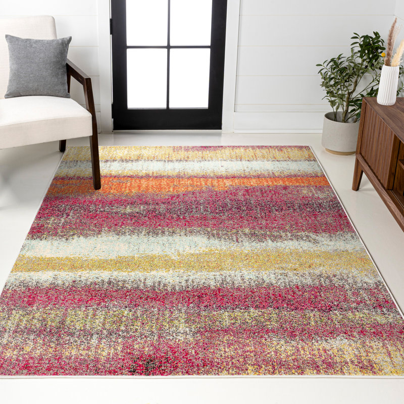 Tapis crème / rose Lasley, Rectangle 4pi x 6 pi