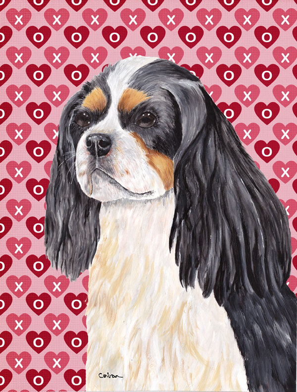 Drapeau de jardin Varastad, Épagneul cavalier King Charles 2