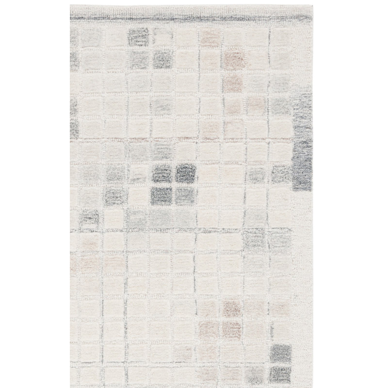 Tapis ivoire / gris Ebony 375, Tapis de couloir 2 pi 3 po x 8 pi