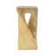 Table d'appoint d'extérieur, table de bout en forme de torsion, table d'appoint décorative, table de tabouret de jardin pour terrasse de balcon, côté piscine, béton léger, texture semblable au bois-606967565