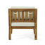 Fauteuils club de patio classiques en bois d'acacia durable avec coussins résistants à l'eau pour une détente en plein air