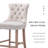 Upholstered Counter Stool with Solid Wood Frame-724752136-724752144