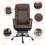 Fauteuil de direction avec repose-pieds HOMcom