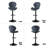 19.29" Bar Stools Set of 2 Modern Swivel Bar Chairs, Barstools Counter Height with High Backrest, Easy 3-5 Minute Assembly for Bar, Kitchen, Dining Room-1899866516-1899866518