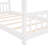 Twin Size House Bed Wood Bed, White-112081970-112081974