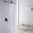 Fontana Matte Black Bathroom Rain Shower System-48170669