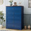 Commode 5 tiroirs de 43,31 po de style simple et rétro-130104865