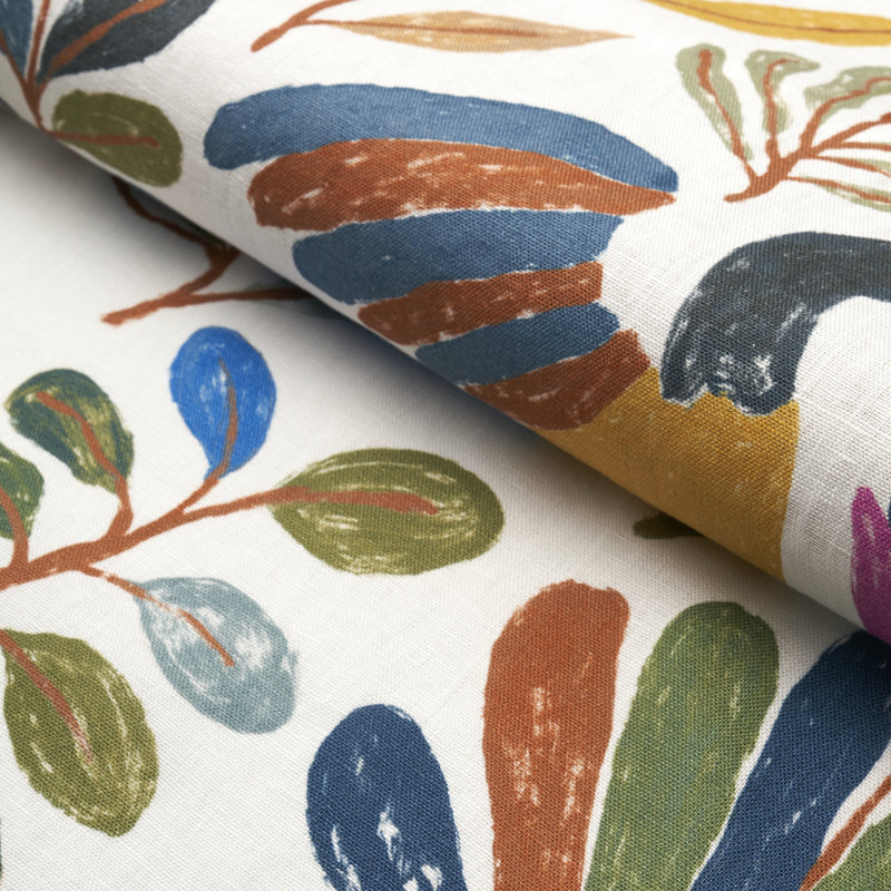 Toile Schumacher x Abel Macias, Vert / Rouge / Jaune