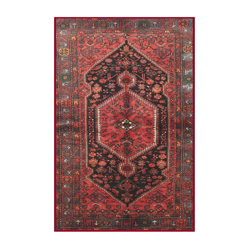 Tapis rouge à motif sud-ouest, Rectangle 4 pi x 6 pi