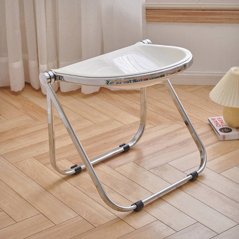 Chaise pliante usagée Home Transparent Ins Retro Office Leisure