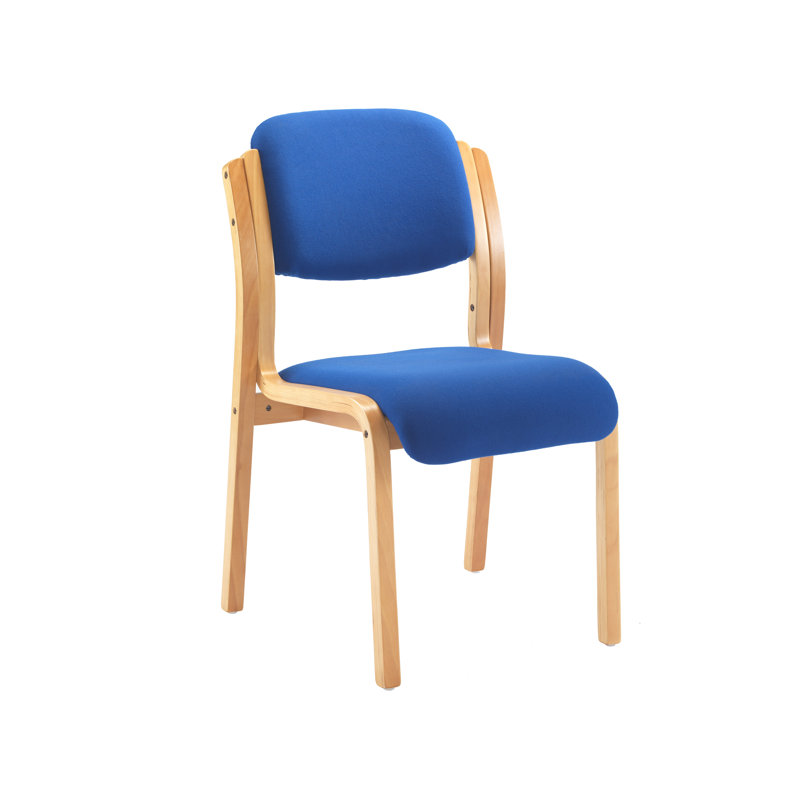 Sayler Armless Stacking Chair, Royal Blue Pyra